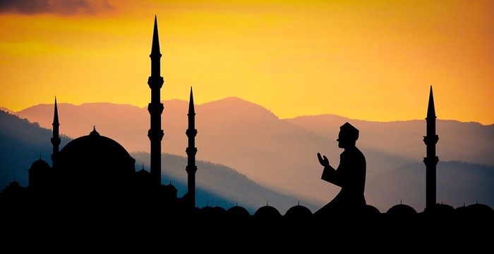 夕陽とムスリム